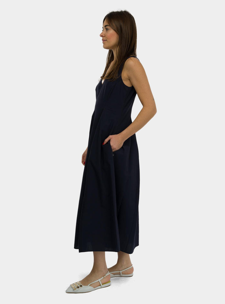 Abito midi in popeline Blu DA5202 NIGHT OTTO D'AME 