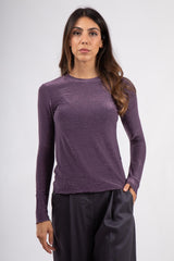 Maglia girocollo slim lurex UME
