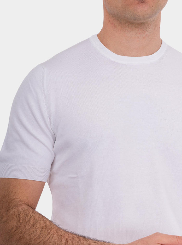 T-shirt uomo in cotone organico bianco 57136/21810 001 GRAN SASSO 