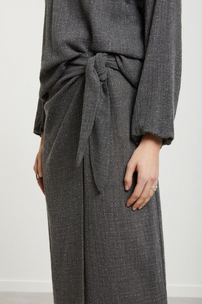 Gonna Pareo Grigio DN6256 VAR. UNICA OTTO D'AME 