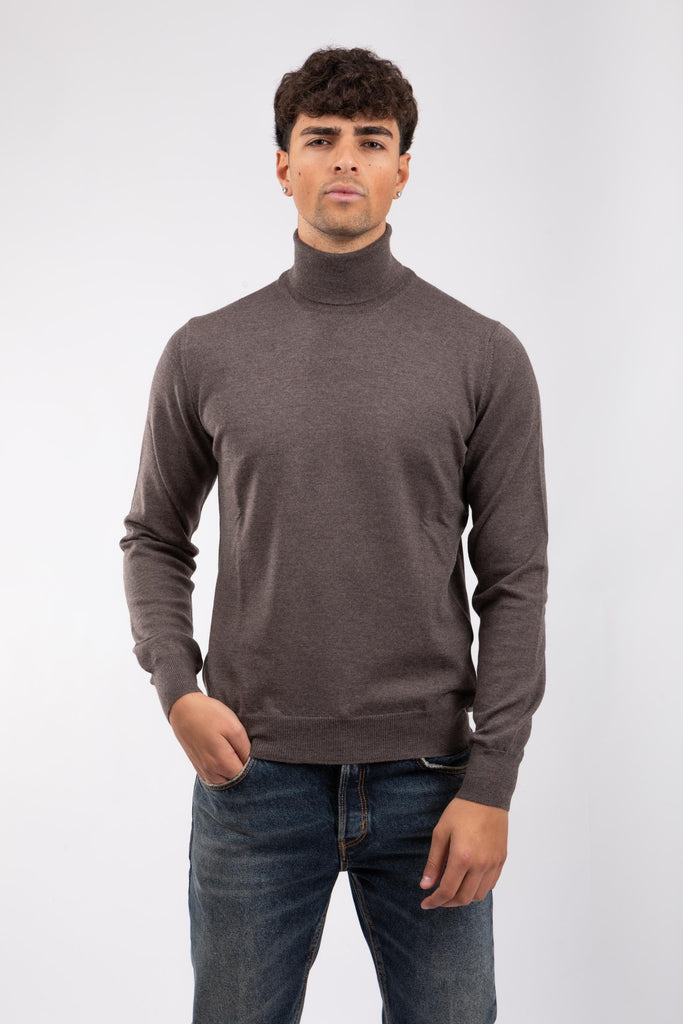 Maglia uomo a collo alto Grigio medio 55157/14290 046 GRAN SASSO 