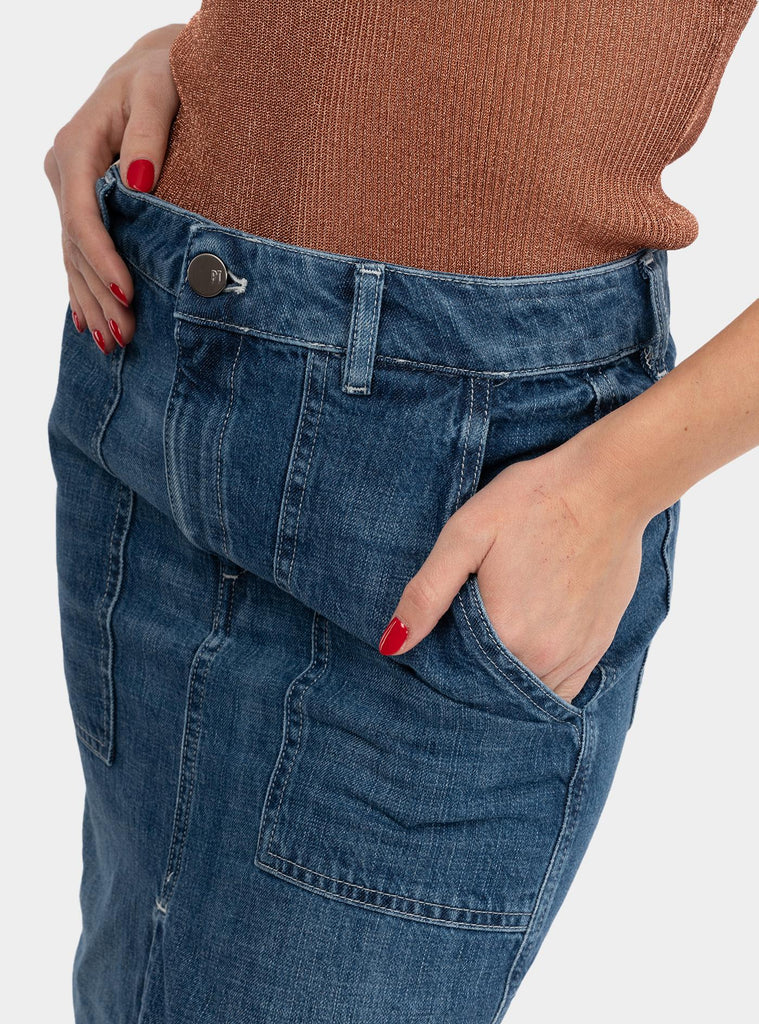 Gonna di jeans con spacco Denim GPCMZ0OA5070 MI02 PT PANTALONI TORINO 