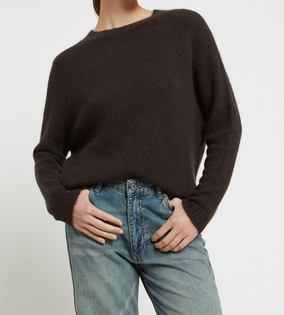 Maglia in misto lana Brown DK9235 BROWN OTTO D'AME 