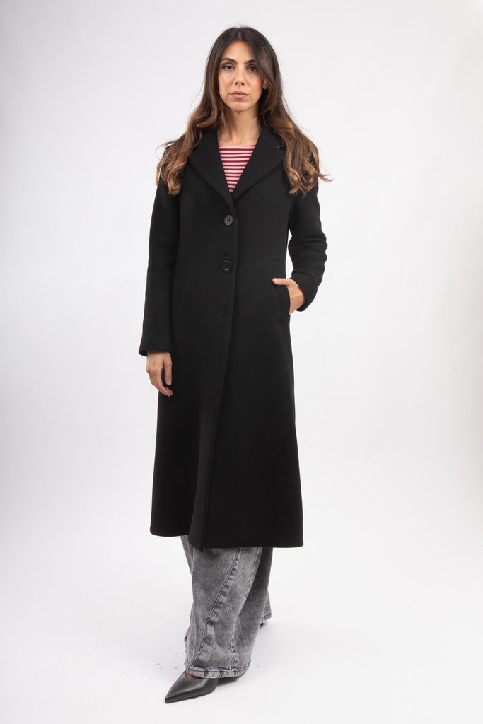 Cappotto lungo Nero AW25324T071 NERO NIU 