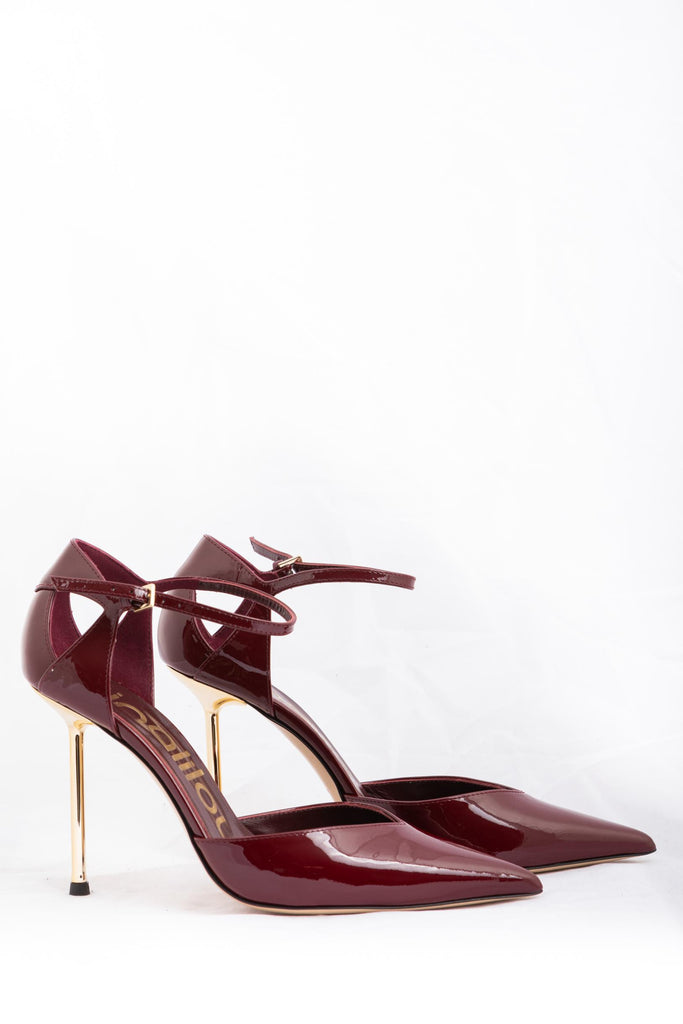 Decolletè in vernice bordeaux 352553HL/17 6 NINALILOU 