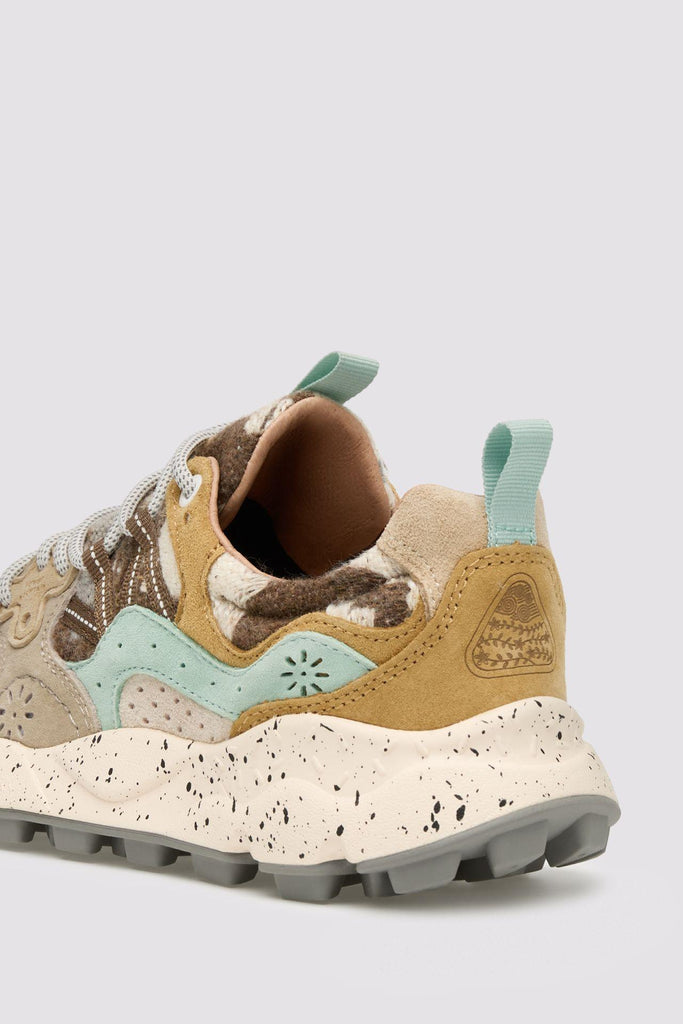 Sneaker yamano 3 woman in suede e tessuto tortora 2017817-47 2D79 FLOWER MOUNTAIN 