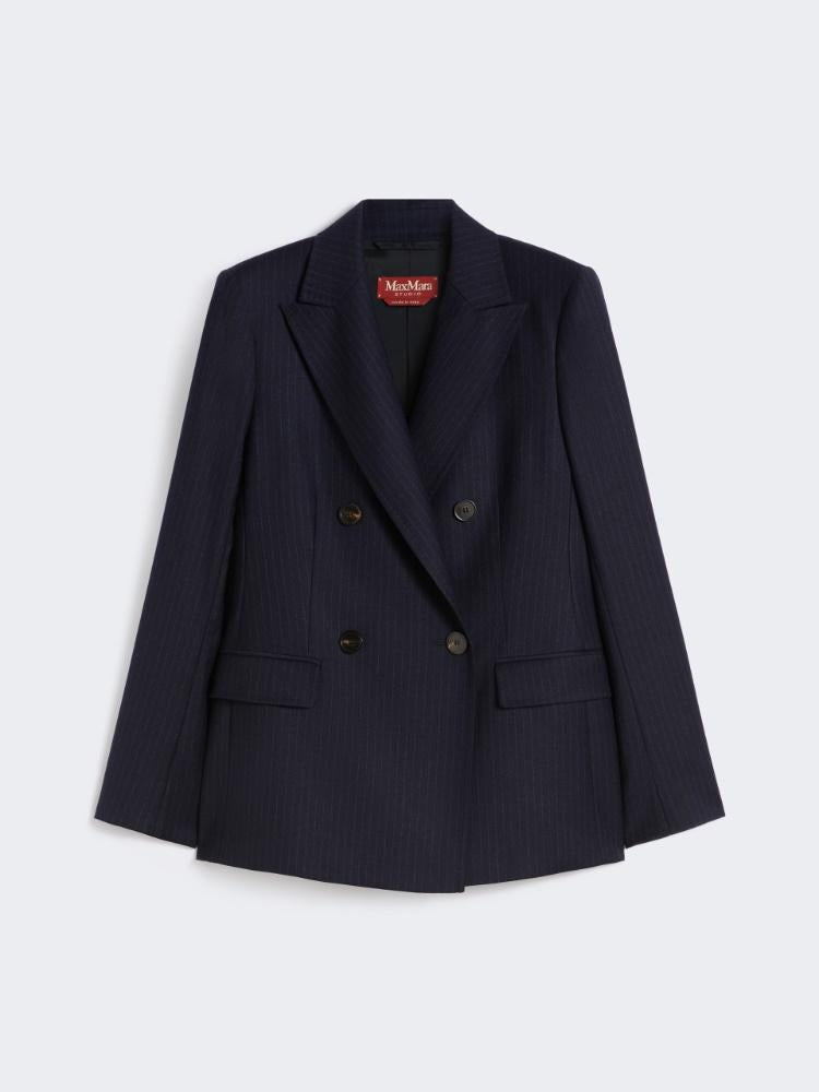 Blazer doppiopetta in flanella Blu PUCCI 013 MAX MARA STUDIO 