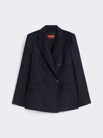 Blazer doppiopetta in flanella Blu PUCCI 013 MAX MARA STUDIO 