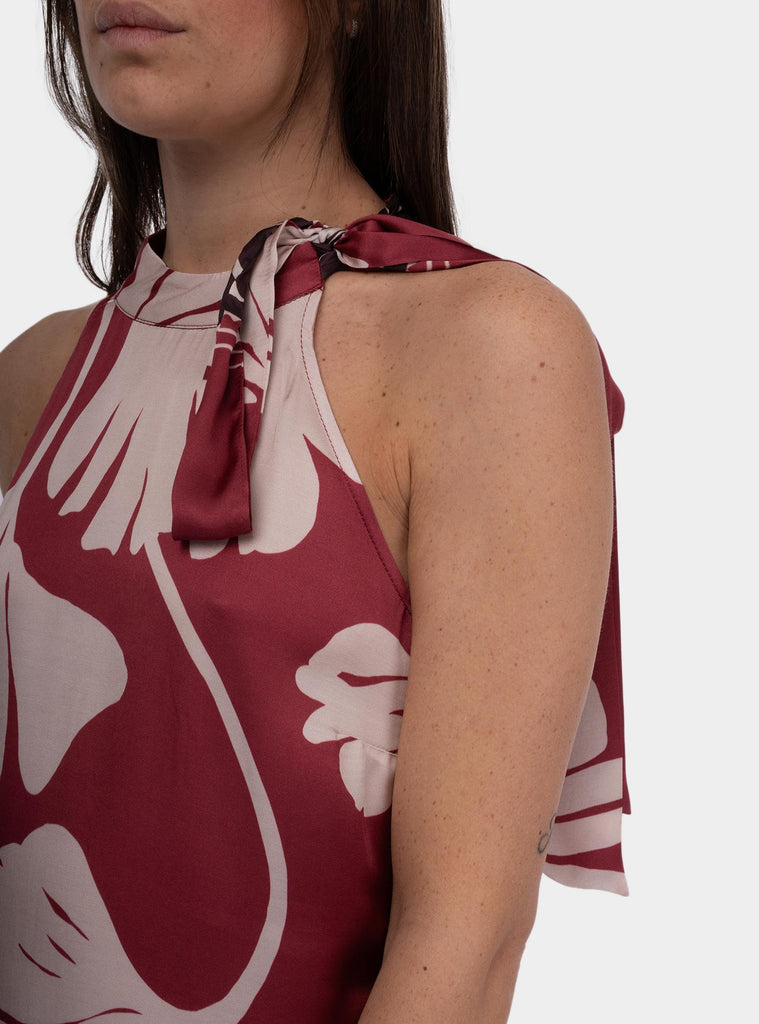 Abito lungo all'americana con fiocco FF0074 459 1ONE 