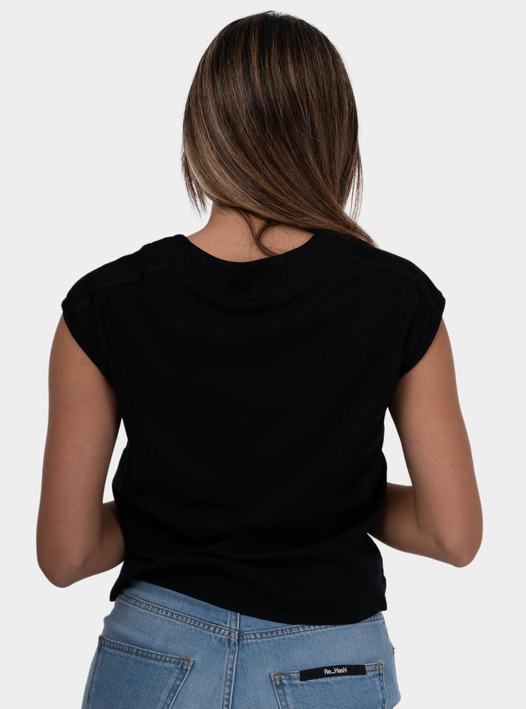 Maglia scollo a V nero 60246/80566 099 GRAN SASSO 