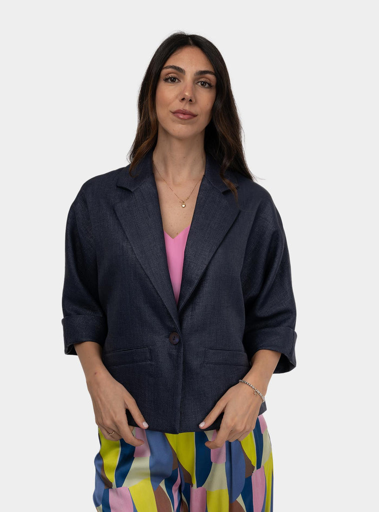 Giacca kimono over Blu SS25302T09 AZUL NIU 
