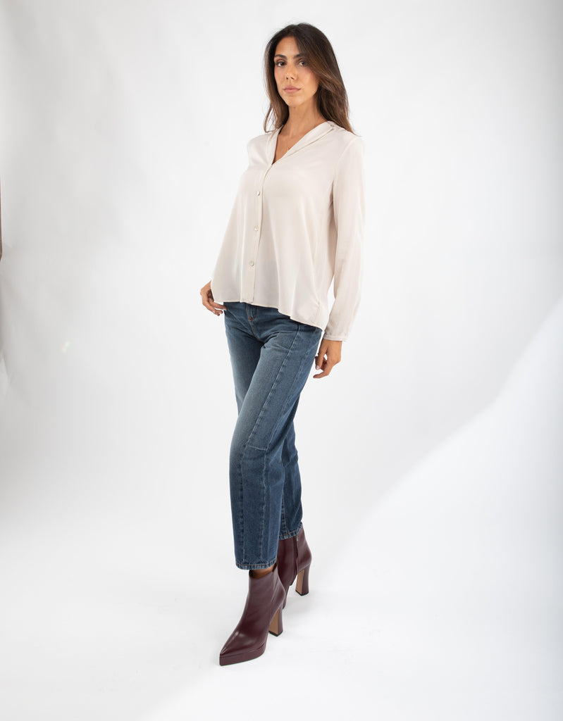 Camicia in crêpe con revers 521SD45020 S2274 ALESSIA SANTI 