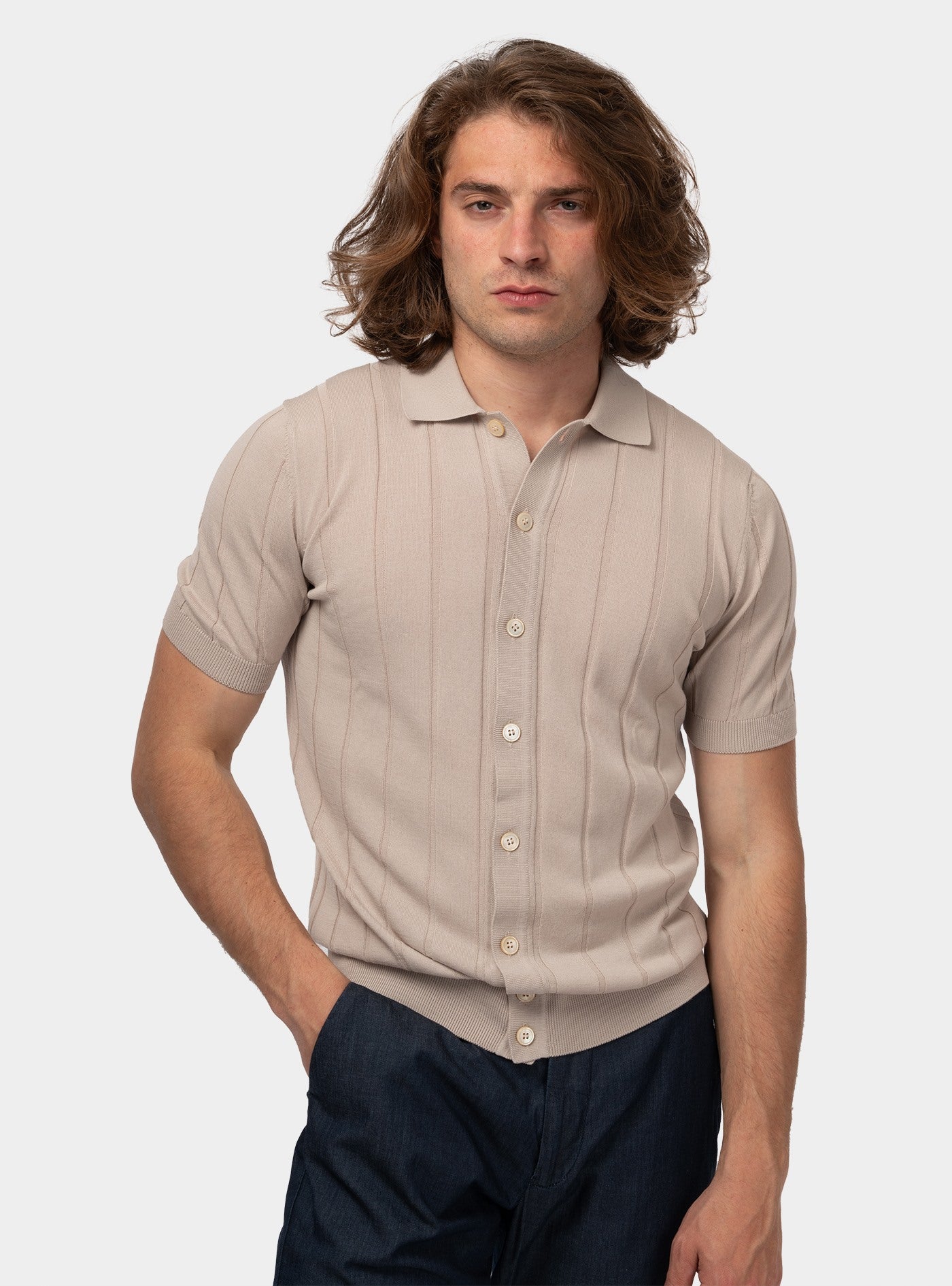 Maglia camicia uomo best sale