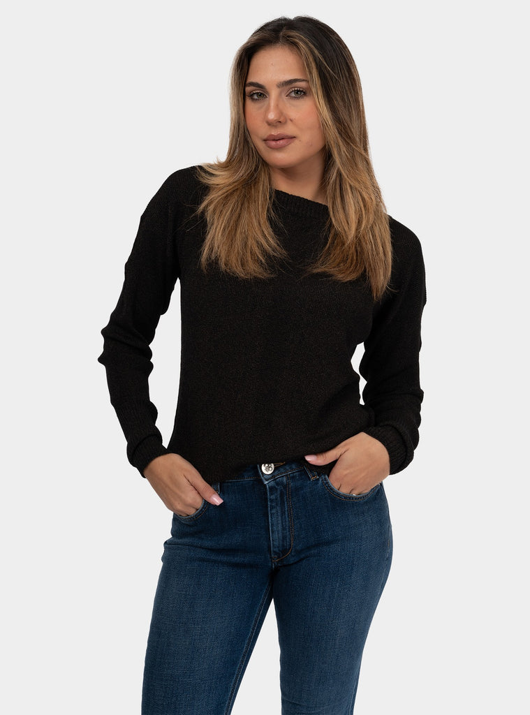 immagine-1-patrizia-pepe-maglia-a-costine-in-lurex-essential-nero-maglia-donna-8k0236k1qza-k250nero