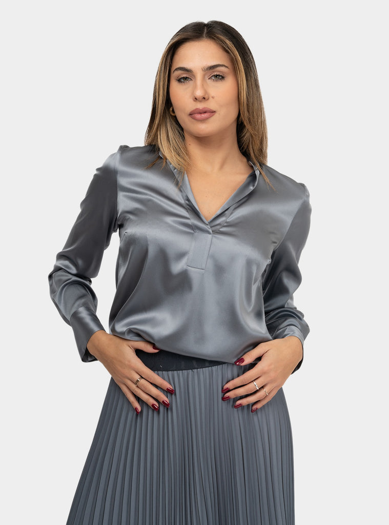 immagine-1-peserico-camicia-in-raso-di-seta-lucido-grigio-camicia-donna-s06801-988grigio