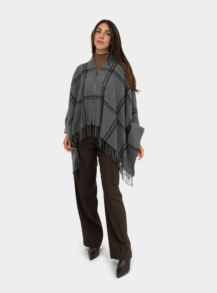 immagine-1-peserico-poncho-in-misto-lana-cashmere-e-lurex-grigio-giacca-donna-s31484c0-973grigio