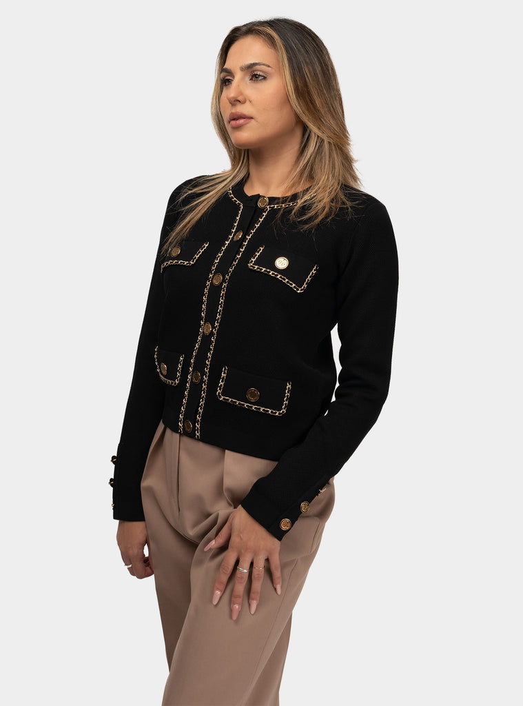 immagine-2-elisabetta-franchi-giacca-cropped-in-viscosa-con-catena-cardigan-donna-mk63b46e2-110nero