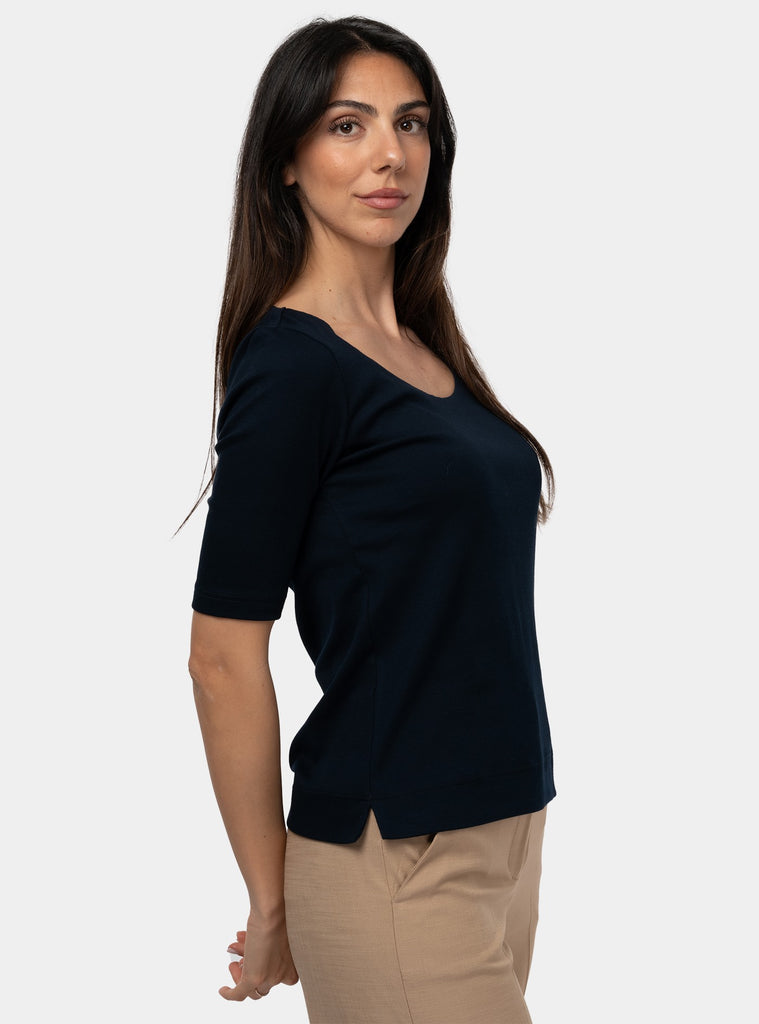 immagine-2-gran-sasso-t-shirt-manica-corta-blu-maglia-donna-6027180302-598