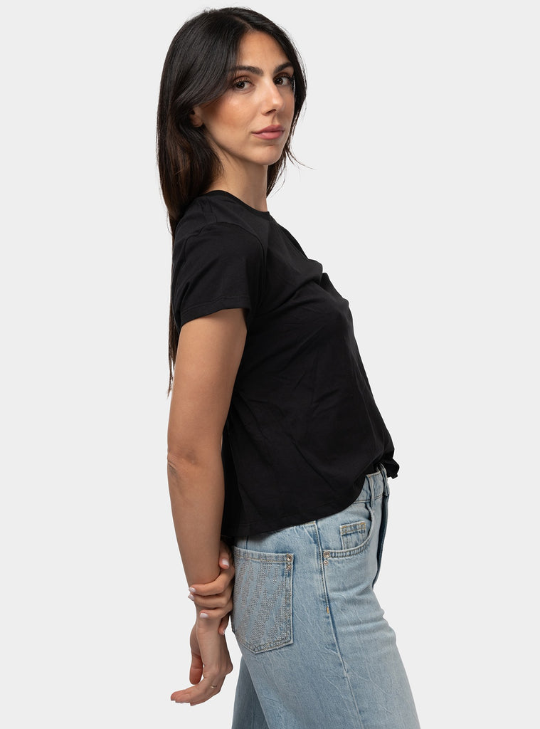 immagine-2-patrizia-pepe-t-shirt-maniche-corte-con-oblo-posteriore-nero-t-shirt-donna-2m4374j111-k103