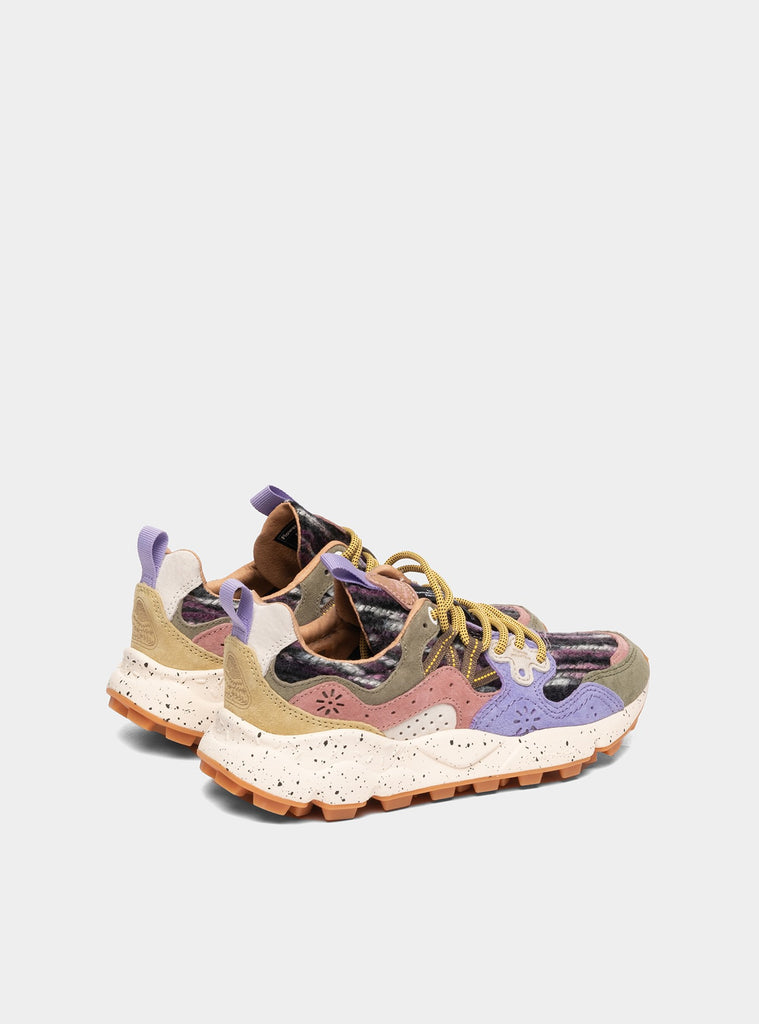 immagine-3-flower-mountain-sneakers-in-suede-e-lana-lilla-militare-sneakers-donna-yamano3-lightbrownviolet