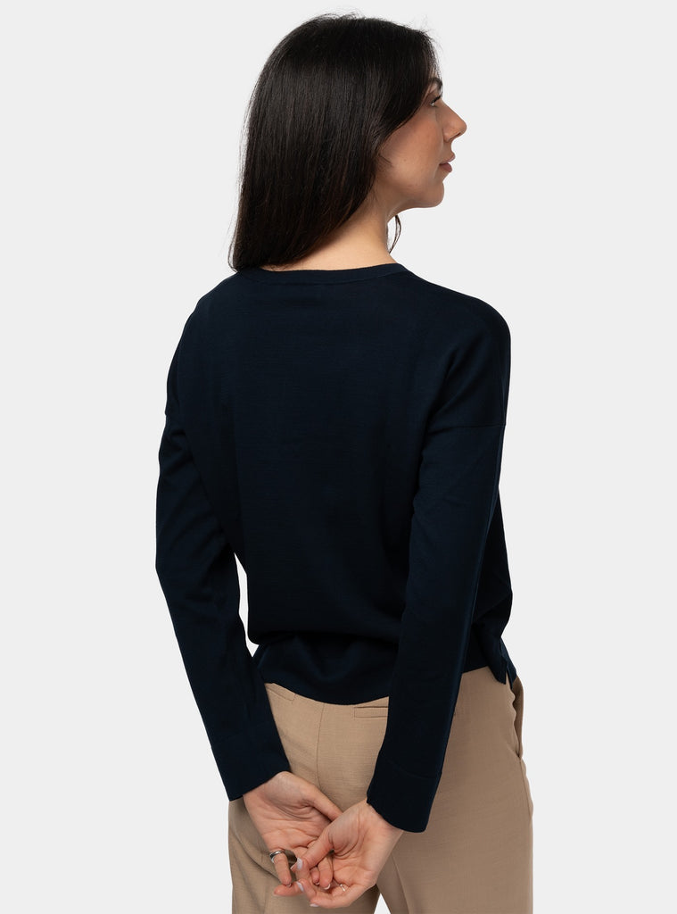 immagine-3-gran-sasso-maglia-rasata-scollo-a-v-blu-maglia-donna-5729114005-598