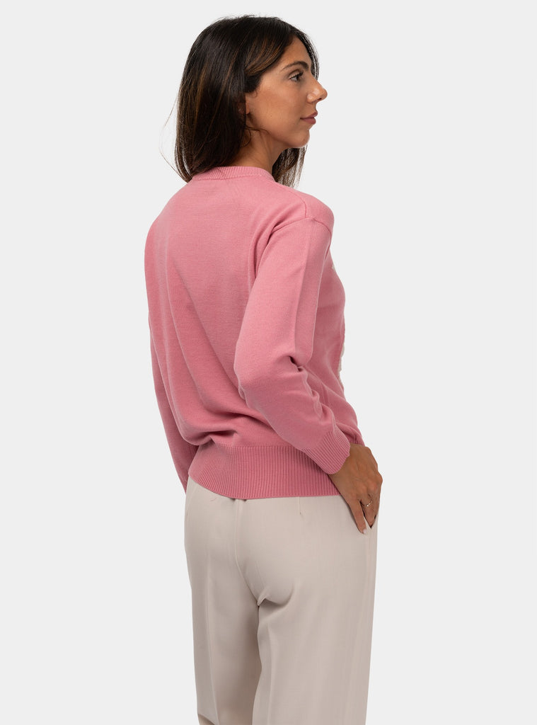 immagine-3-max-mara-studio-maglia-in-lana-vergine-maglia-donna-hot001-rosa