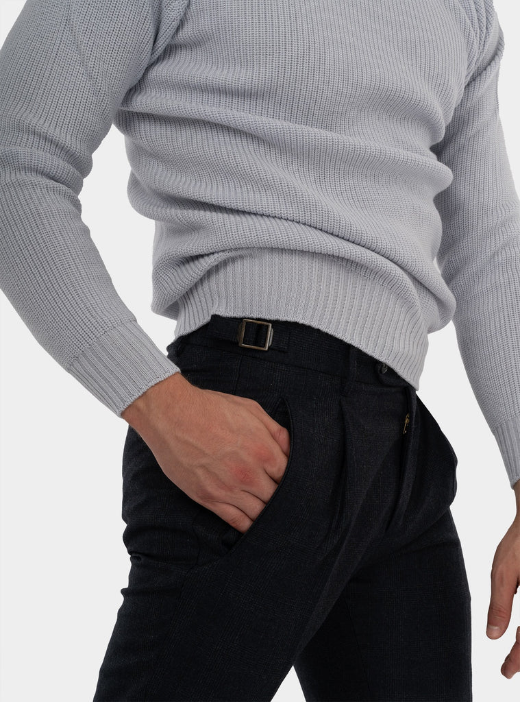 immagine-4-berwich-pantalone-principe-di-galles-blu-pantalone-uomo-retromz1875navy