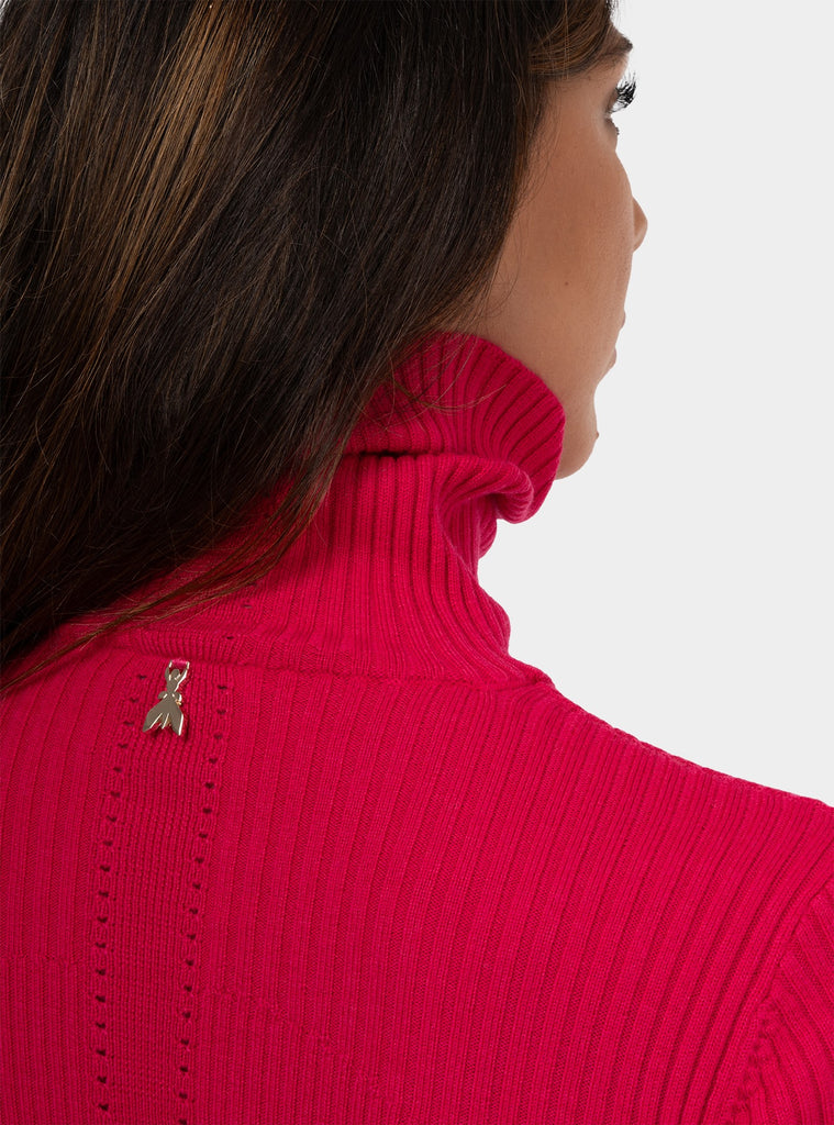 immagine-4-patrizia-pepe-maglia-a-collo-alto-in-lana-essential-fucsia-maglia-donna-8k0206km36-m513fucsia