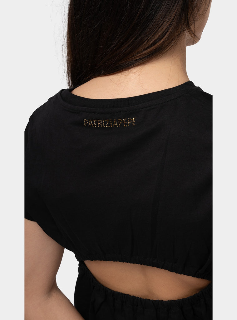 immagine-4-patrizia-pepe-t-shirt-maniche-corte-con-oblo-posteriore-nero-t-shirt-donna-2m4374j111-k103