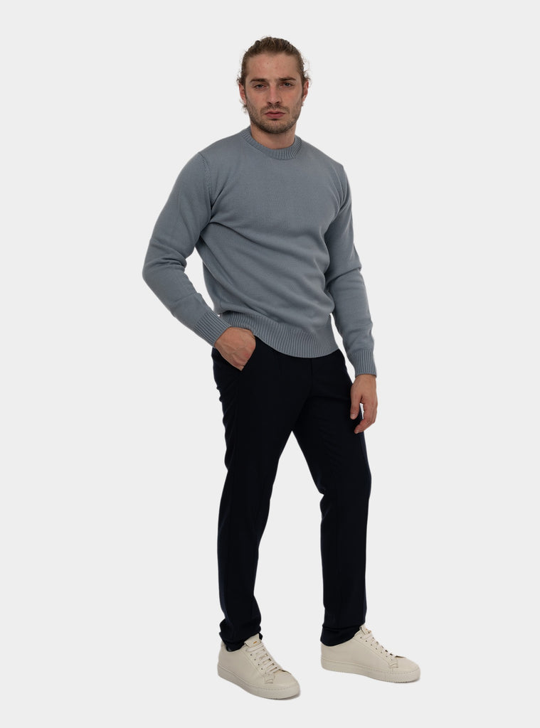 immagine-5-altea-maglione-in-lana-girocollo-maglia-uomo-2461010-11rceleste