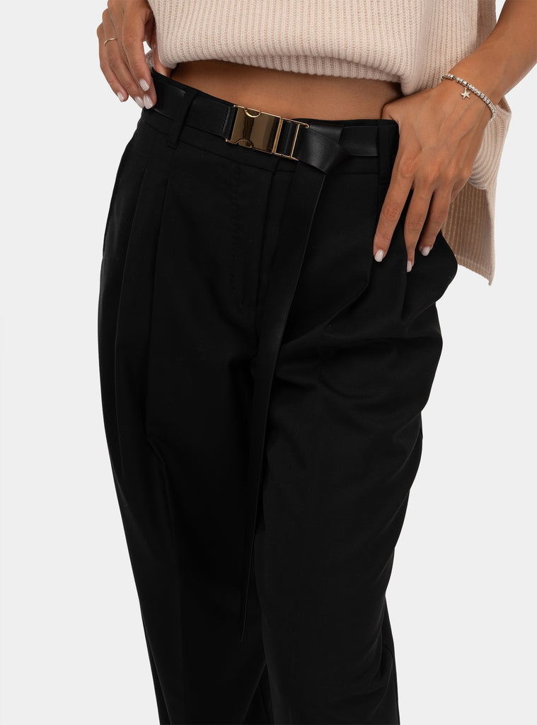 immagine-5-max-mara-studio-pantalone-in-gabardina-di-lana-pantalone-donna-juanita-006nero