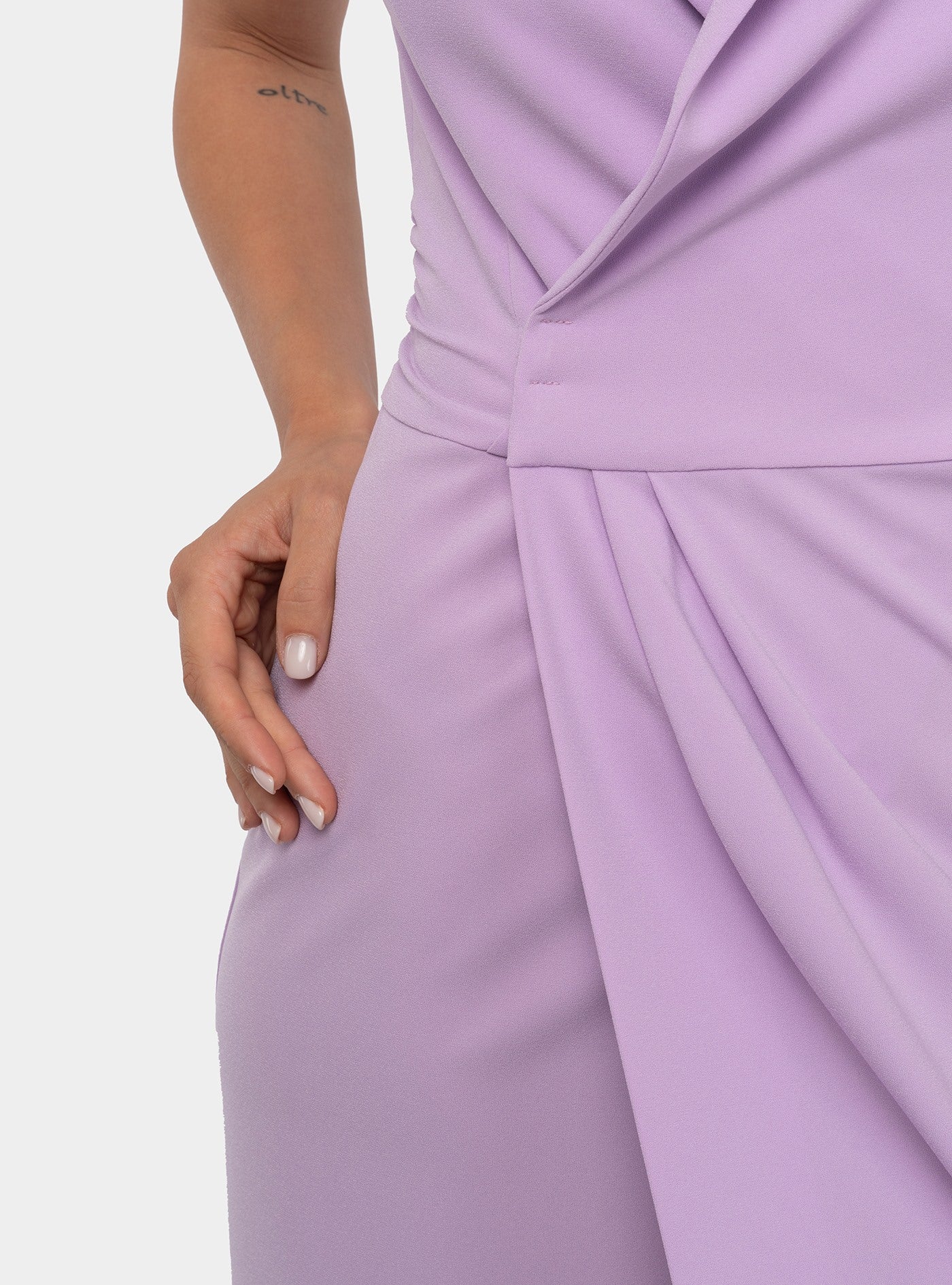 PATRIZIA PEPE Abito Blazer in Crepe Lilla Abito Donna Donna Rosa