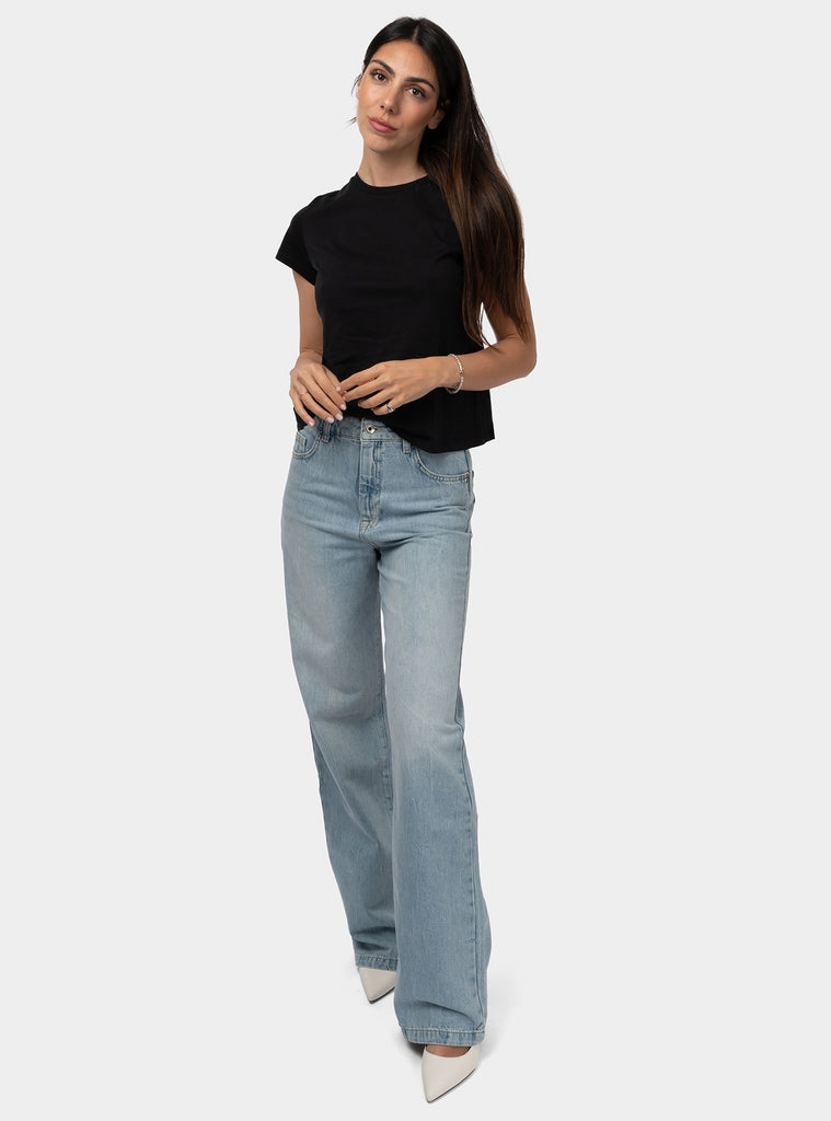 immagine-6-patrizia-pepe-t-shirt-maniche-corte-con-oblo-posteriore-nero-t-shirt-donna-2m4374j111-k103