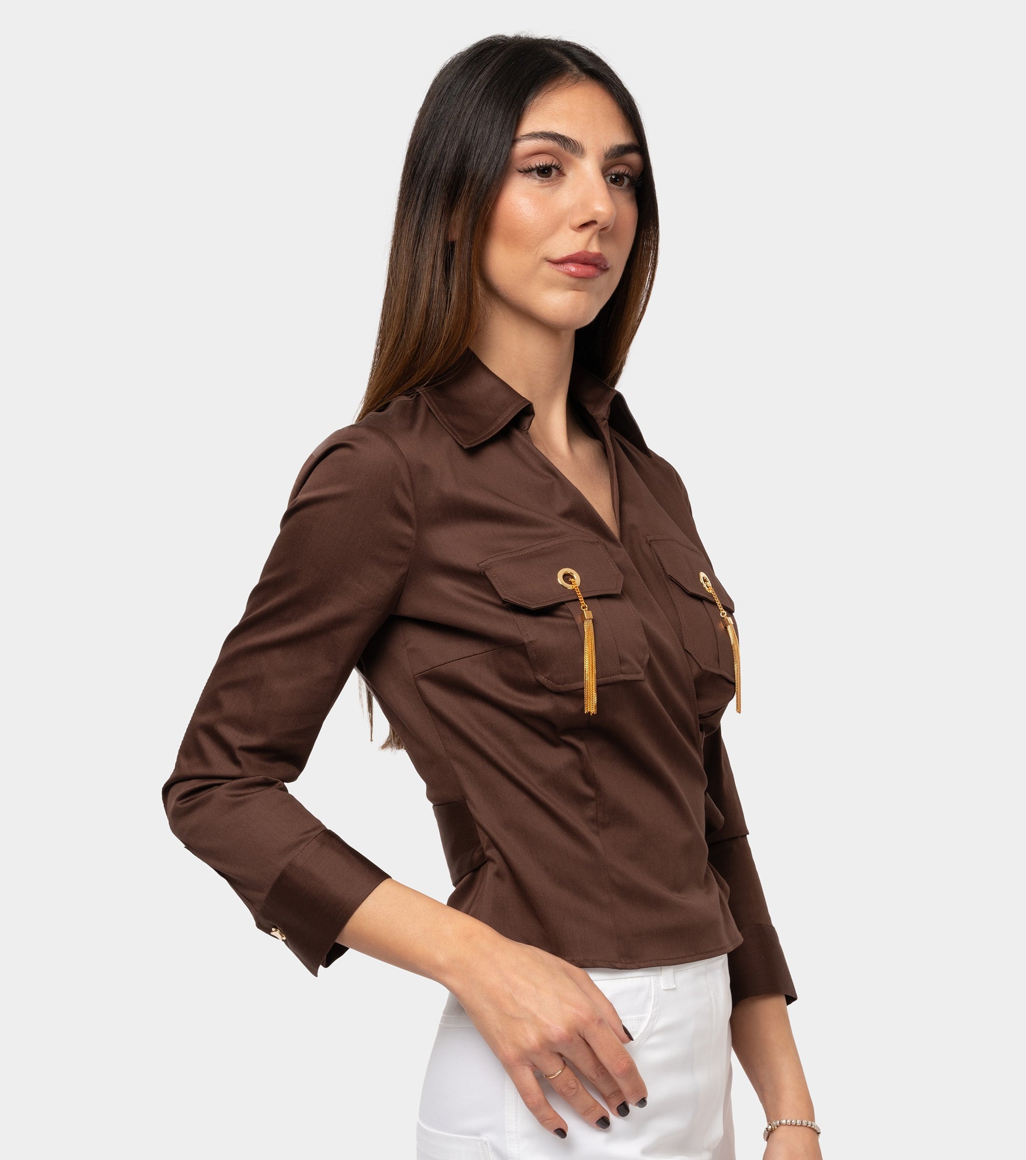 ELISABETTA FRANCHI Camicia Testa di moro Camicia Donna Donna